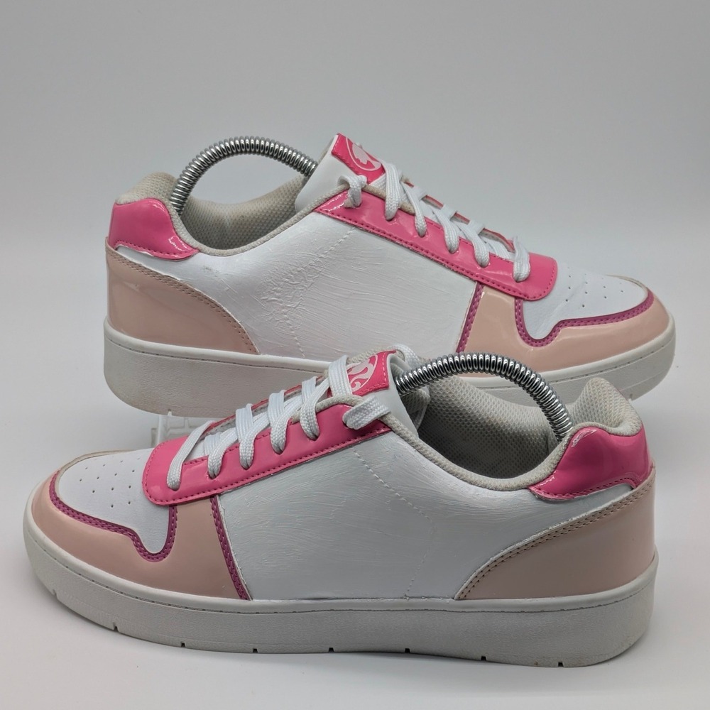 Barbie Women's Sneakers Size 9 Pink White Casual Lace Up Fashion Shoes